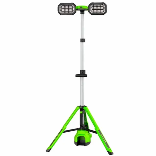 Мачта осветительная (3000 лм) аккумуляторная Greenworks гибрид 24V /110-240V, GPT-STL 3503207, без АКБ и ЗУ